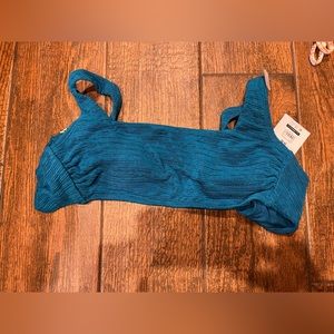 Blue bikini top
